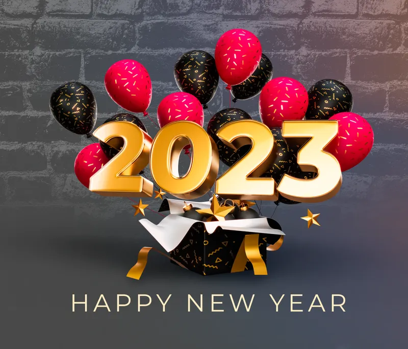 Celebrating a new year in SEO - 2023! Image by xvector on Freepik.