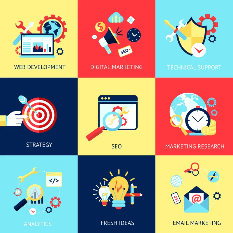 Digital Marketing isn't easy - but we can make it easier. Image by macrovector on Freepik.