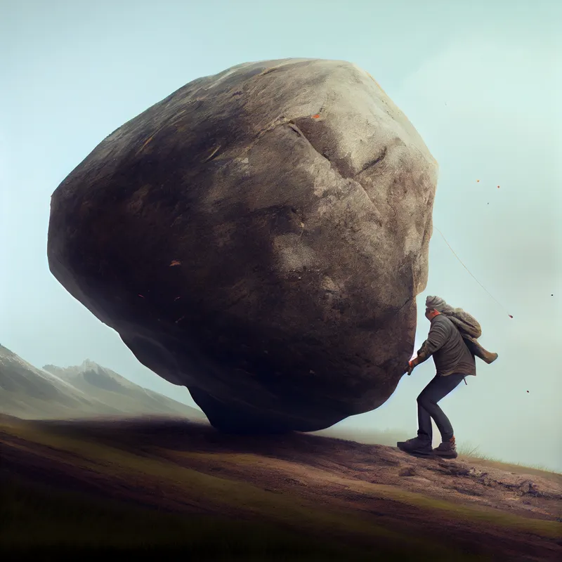 Isn't chasing these goals a bit like pushing a rock up a hill?